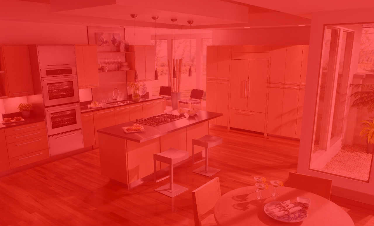 Modern kitchen with reconditioned appliances